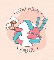 moda in tessuto ecologico vettore