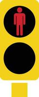 traffico leggero interfaccia icona nel piatto. isolato nel simbolo uso per traffico controllo o semafori con partire leggero e attenzione leggero nel vettore per applicazioni e sito web