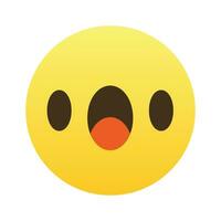 vettore sorpresa emoji illustrazione su bianca