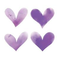 viola cuore collezione vettore San Valentino giorno edizione