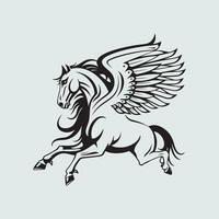 Pegasus logo vettore arte, icone, e grafica