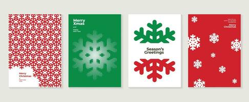 allegro Natale e contento nuovo anno carta design vettore. elementi di decorativo pallina, fiocco di neve mezzitoni struttura. arte design per carta, manifesto, coperchio, striscione, decorazione. vettore