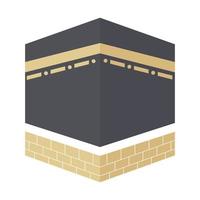 tempio della mecca musulmano vettore