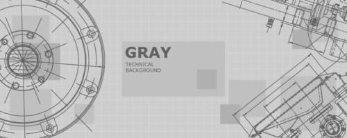 sfondo astratto concetto disegno di ingegneria meccanica. carta da parati di ingegneria vettore