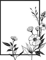 minimalista petalo schizzo mano reso vettore emblema elegante botanico semplicità nero iconico design