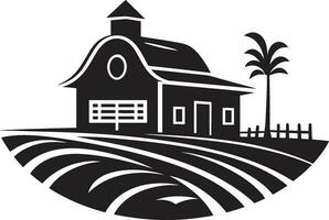 raccogliere porto simbolo agricoltori Casa vettore emblema agraria dimora planimetria agriturismo design vettore logo
