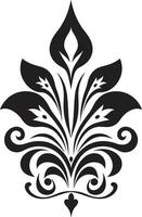 tribale ornamenti etnico floreale emblema etnico eleganza decorativo floreale logo icona vettore