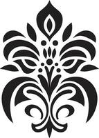 ancestrale modelli decorativo etnico floreale icona etnico mestiere floreale vettore emblema design