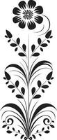estetico vite pergamene linea emblema icona etereo floreale viti decorativo linea vettore