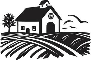 agraria ritiro simbolo agricoltori Casa emblema nel vettore raccogliere fattoria design agriturismo vettore logo icona