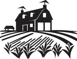 campagna dimora simbolo agricoltori agriturismo emblema raccogliere oasi icona agriturismo design nel vettore