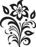 nativo essenza etnico floreale vettore logo tradizionale abilità artistica etnico floreale icona design