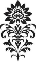 etnico mestiere floreale logo icona design culturale verve etnico floreale logo icona vettore