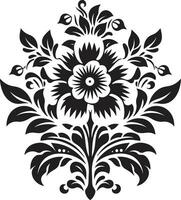 tribale fioritura etnico floreale logo icona design artigianale discussioni etnico floreale vettore emblema