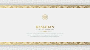 Ramadan kareem islamico decorativo confine sfondo vettore