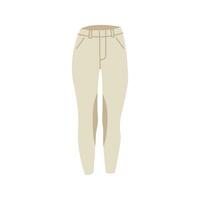 cavallo equitazione jodhpurs o ghette equino Accessori per mostrare salto e eventing . fantino i pantaloni. equestre gli sport Ingranaggio. vettore illustrazione mano disegnato colorato piatto isolato su bianca sfondo.