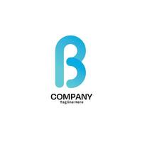 lettera B logo design con minimalista stile per azienda e attività commerciale vettore