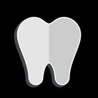 icona dentista. relazionato per dentale simbolo. lucido stile. semplice design modificabile. semplice illustrazione vettore