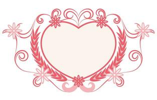 Vintage ▾ Linee di amore, rosa e a forma di cuore Linee per decorazione San Valentino giorno carte. vettore