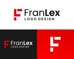 lettera fl monogramma grassetto linea attività commerciale azienda logo design. vettore