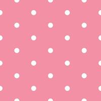 puntini e rosa sfondo senza soluzione di continuità modello vettore illustrazione