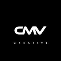 cmv lettera iniziale logo design modello vettore illustrazione