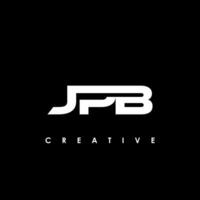 jpb lettera iniziale logo design modello vettore illustrazione