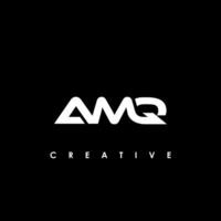 amq lettera iniziale logo design modello vettore illustrazione