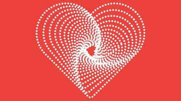 abstarct semplice minimalista amore simbolo rosso San Valentino sfondo. vettore