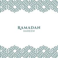 islamico ornamento silhouette per Ramadan saluto design vettore