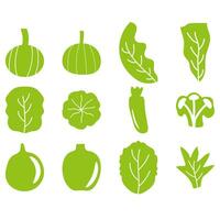 verdura impostato icona. cibo ingrediente vettore