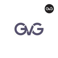 lettera gvg monogramma logo design vettore