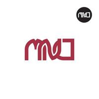 lettera mnd monogramma logo design vettore