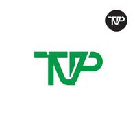 lettera tvp monogramma logo design vettore