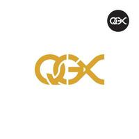 lettera qgx monogramma logo design vettore