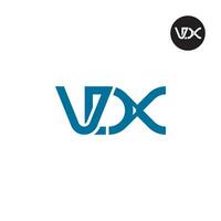 lettera vdx monogramma logo design vettore