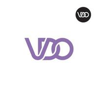 lettera vdo monogramma logo design vettore