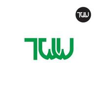 lettera tww monogramma logo design vettore