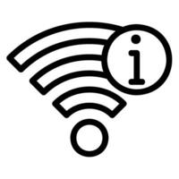 icona della linea wifi vettore