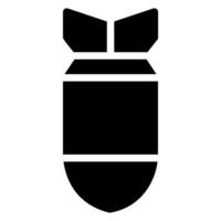 icona del glifo bomba vettore