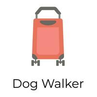 di moda cane camminatore vettore