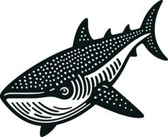 balena squalo animale vettore
