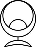 arredamento sedia schema vettore illustrazione icona