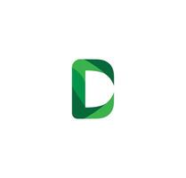 d alfabeto natura logo design concetto vettore