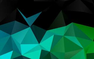 layout low poly di vettore blu scuro, verde.