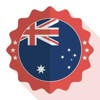 Australia qualità emblema, etichetta, cartello, pulsante. vettore illustrazione.