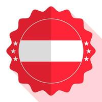 Austria qualità emblema, etichetta, cartello, pulsante. vettore illustrazione.