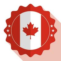 Canada qualità emblema, etichetta, cartello, pulsante. vettore illustrazione.