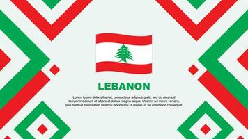 Libano bandiera astratto sfondo design modello. Libano indipendenza giorno bandiera sfondo vettore illustrazione. Libano modello