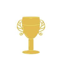 oro tazza vincitore premio gli sport concorsi Giochi. trofeo tazza di il campione. vettore illustrazione.